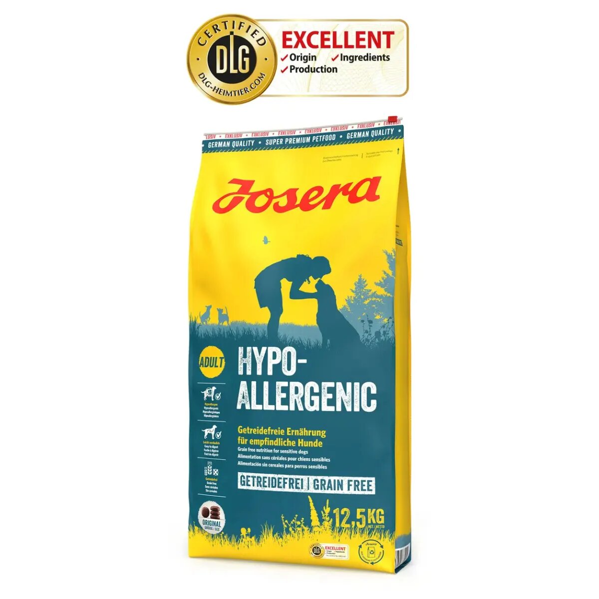Josera Hypoallergenic XS-XL Insecte hrană uscată câini alergii sistem digestiv 12.5kg