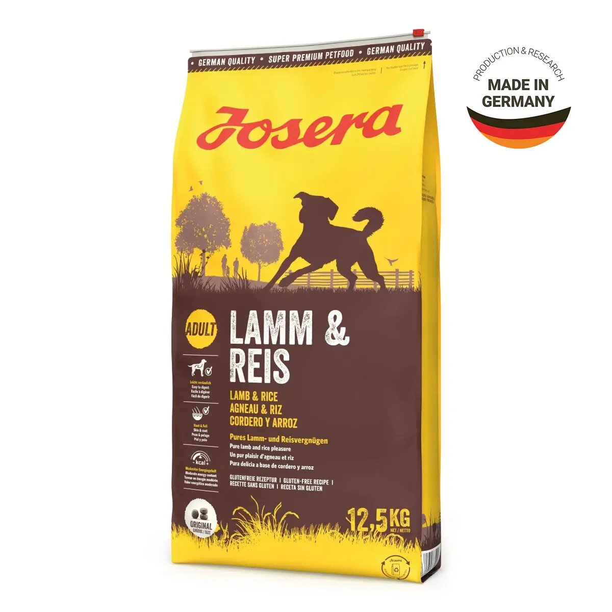 Josera Lamb & Rice XS-XL Miel și Orez hrană uscată câini 12.5kg