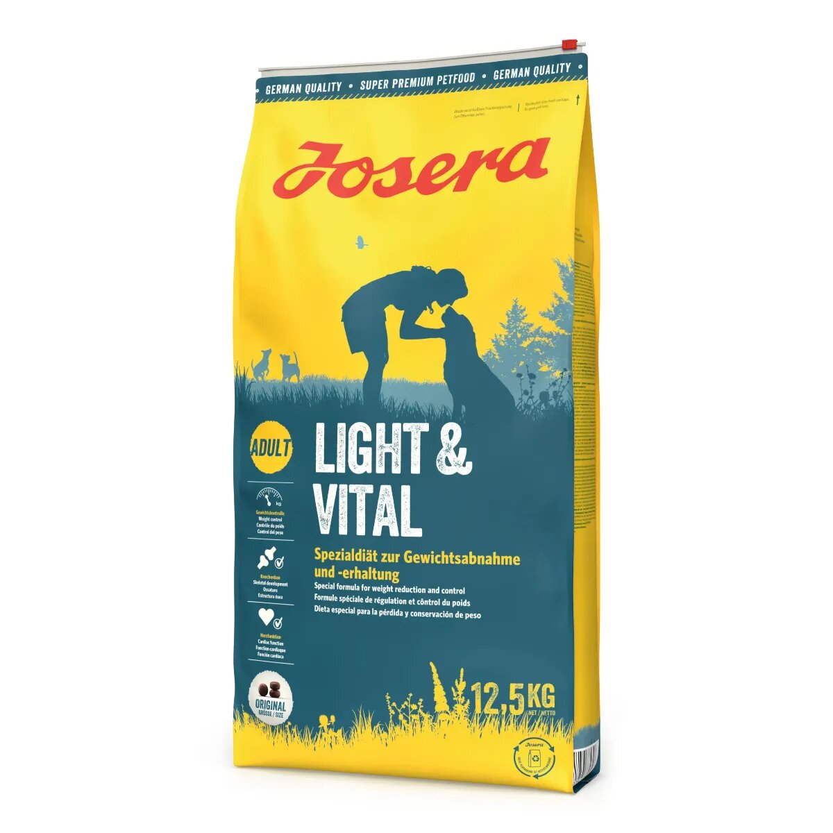 Josera Light & Vital XS-XL Pasăre hrană uscată câini 12.5kg