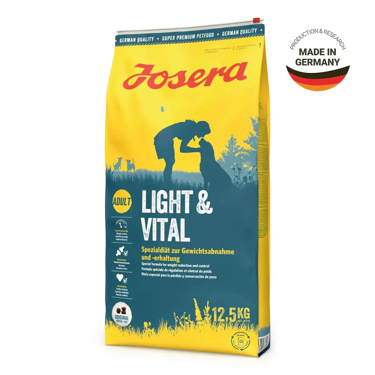Josera Light & Vital XS-XL Pasăre hrană uscată câini 12.5kg