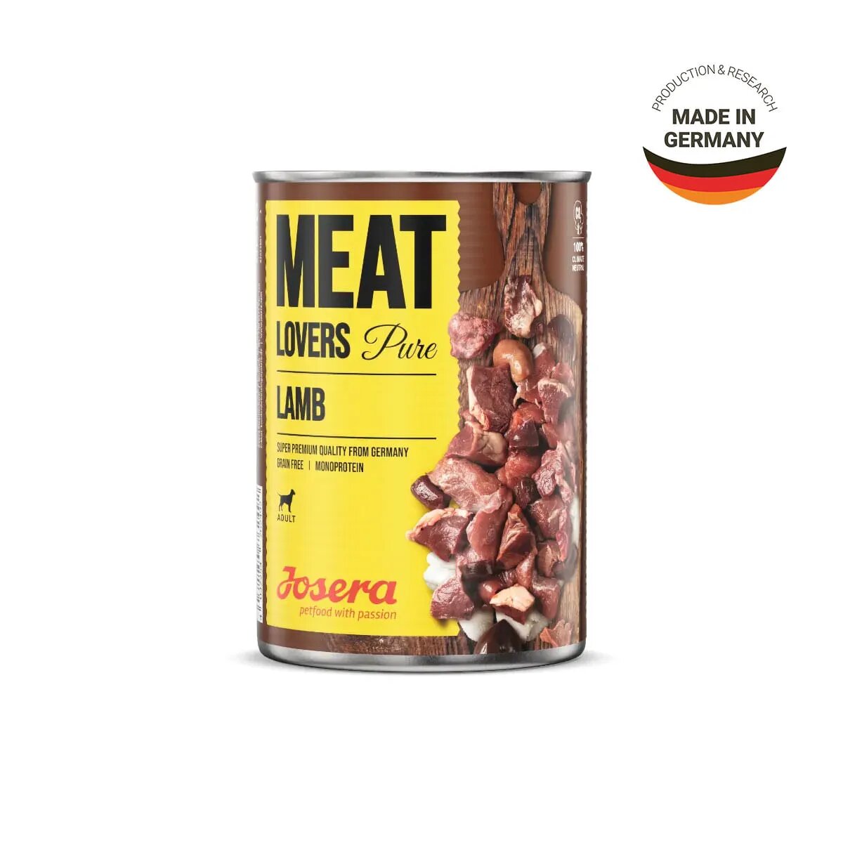 Josera Meat Lovers Pure XS-XL Miel conservă hrană umedă monoproteică fără cereale câini (în sos) bax 400g x 6buc
