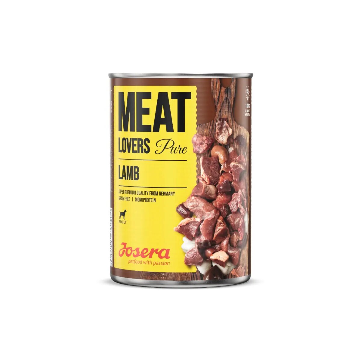 Josera Meat Lovers Pure XS-XL Miel conservă hrană umedă monoproteică fără cereale câini (în sos) bax 400g x 6buc