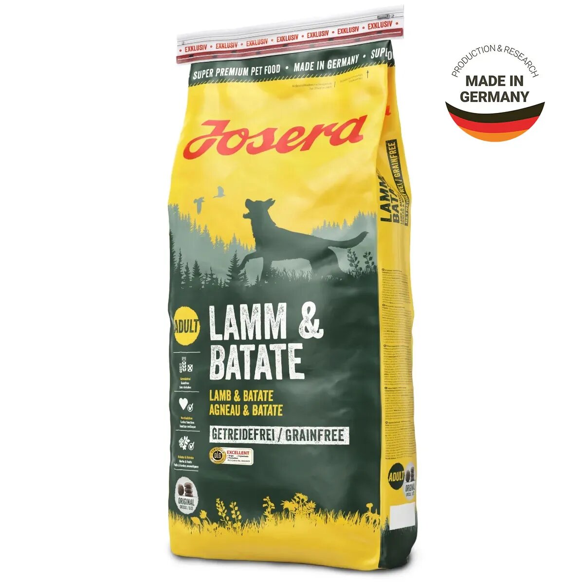 Josera Miel & Cartof Dulce XS-XL Miel hrană uscată fără cereale câini piele & blană 15kg
