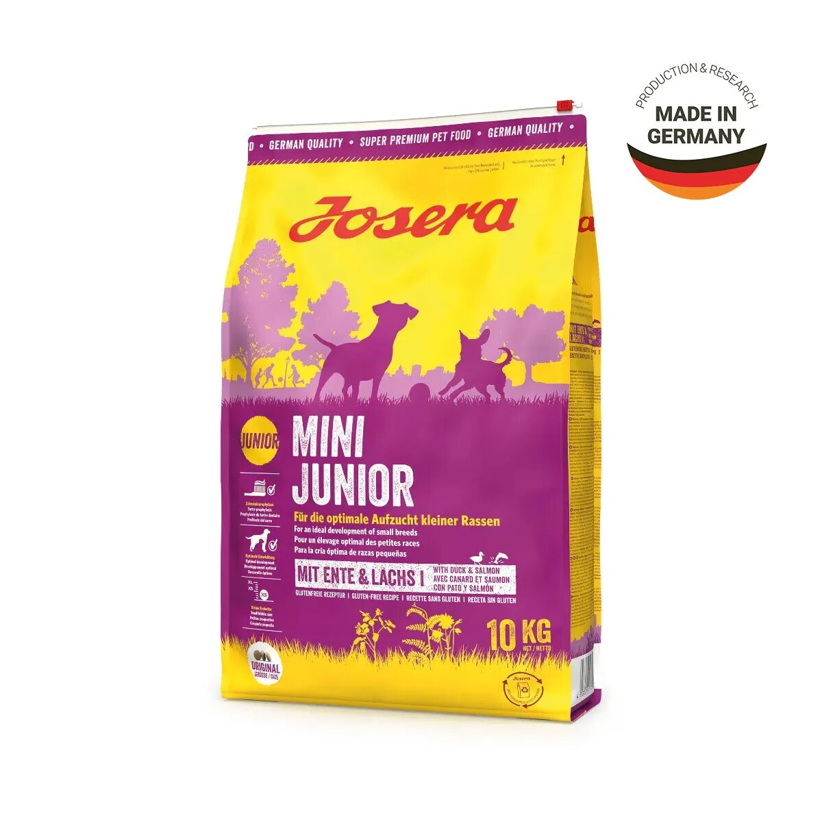 Josera Mini Junior XS-S Rață și Somon hrană uscată câini junior 10kg