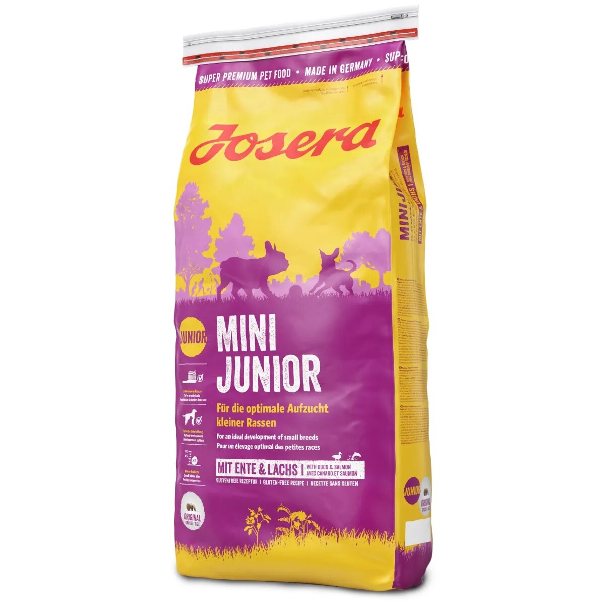 Josera Mini Junior XS-S Rață și Somon hrană uscată câini junior 15kg