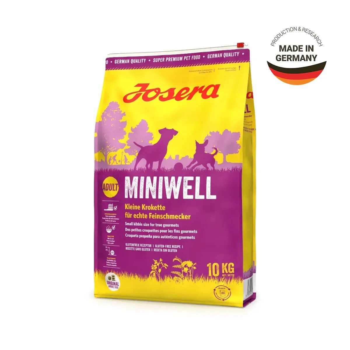 Josera Mini Well XS-S Pasăre hrană uscată câini sensibilități dentare piele & blană 10kg