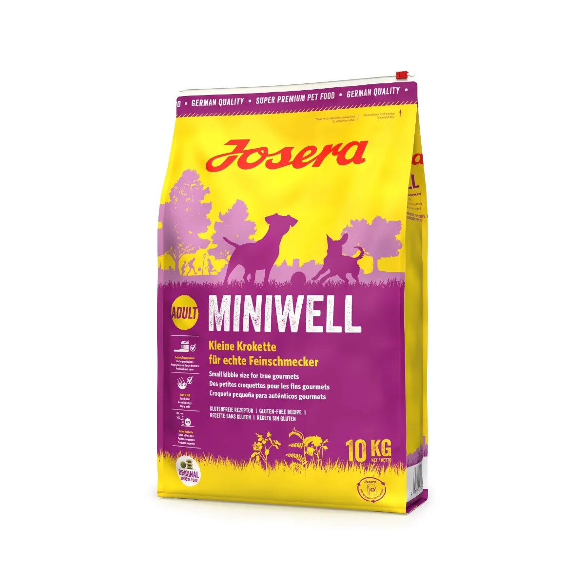 Josera Mini Well XS-S Pasăre hrană uscată câini sensibilități dentare piele & blană 10kg
