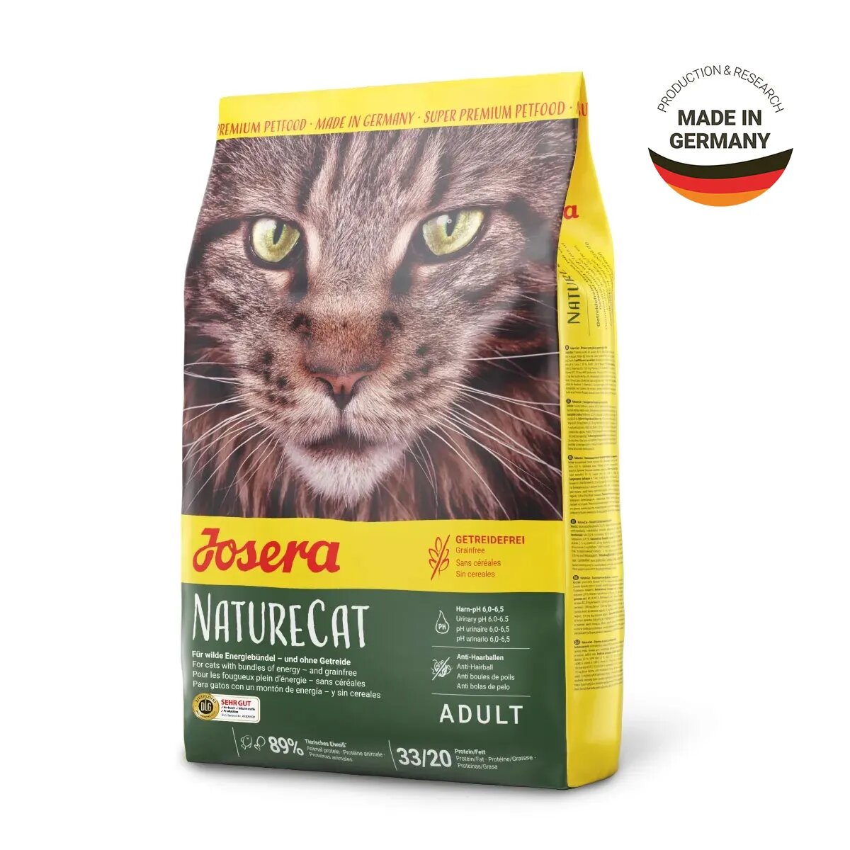 Josera Naturecat Pui și Somon hrană uscată fără cereale pisici 10kg