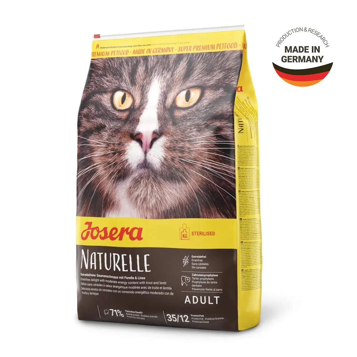 Josera Naturelle Pui hrană uscată fără cereale pisici sterilizate 10kg
