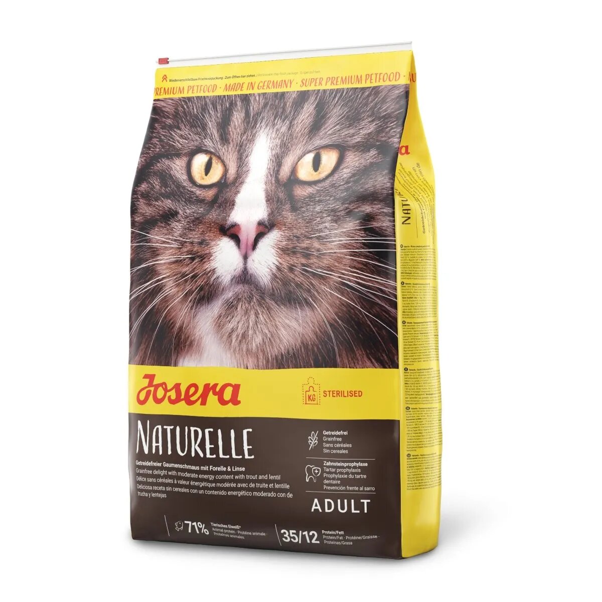 Josera Naturelle Pui hrană uscată fără cereale pisici sterilizate Naturelle Pui hrană uscată fără cereale pisici sterilizate 2kg