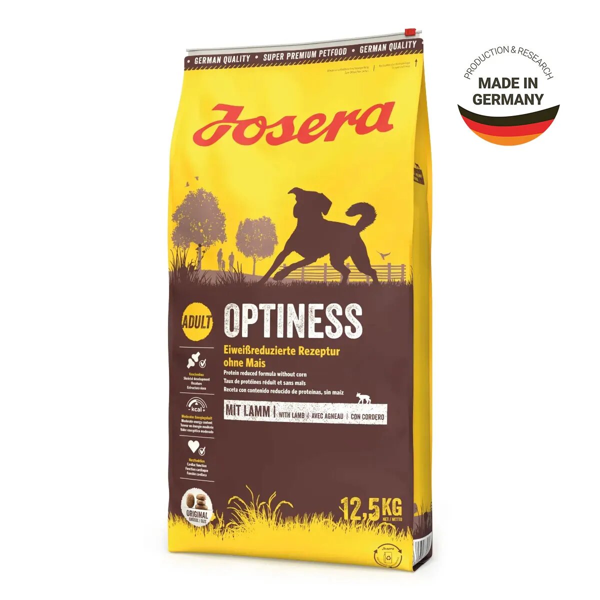 Josera Optiness M-XL Pasăre hrană uscată câini apetit capricios 12.5kg