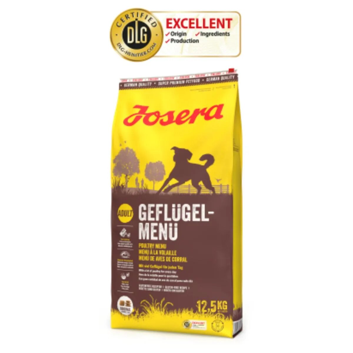 Josera Poultry Menu XS-XL Pasăre hrană uscată câini 12.5kg