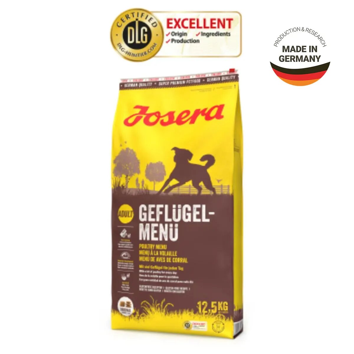 Josera Poultry Menu XS-XL Pasăre hrană uscată câini 12.5kg