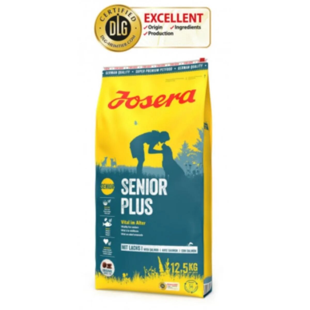 Josera Senior Plus XS-XL Pasăre și Somon hrană uscată câini senior 12.5kg