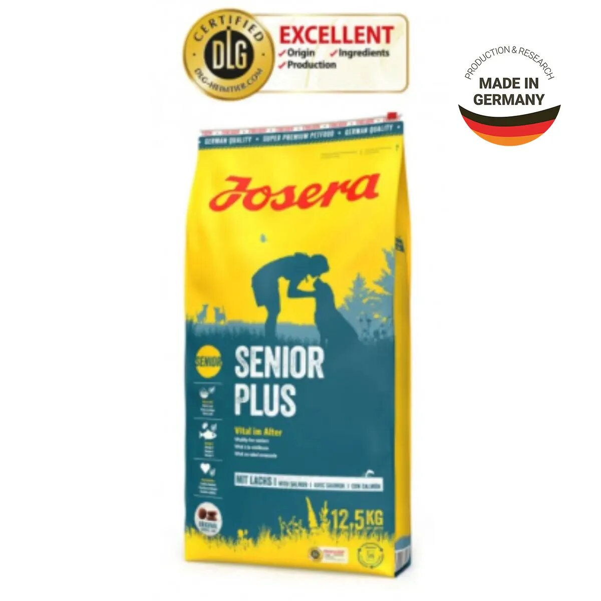 Josera Senior Plus XS-XL Pasăre și Somon hrană uscată câini senior 12.5kg