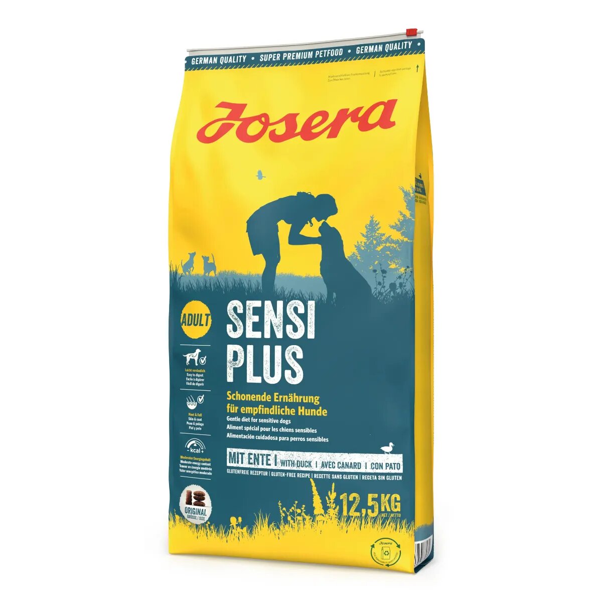 Josera Sensi Plus XS-XL Pasăre și Rață hrană uscată câini 12.5kg