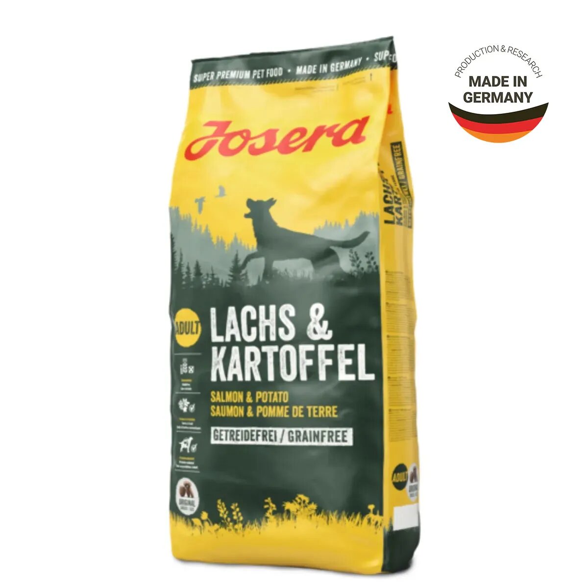 Josera Somon & Cartofi XS-XL Somon hrană uscată fără cereale câini senior 15kg