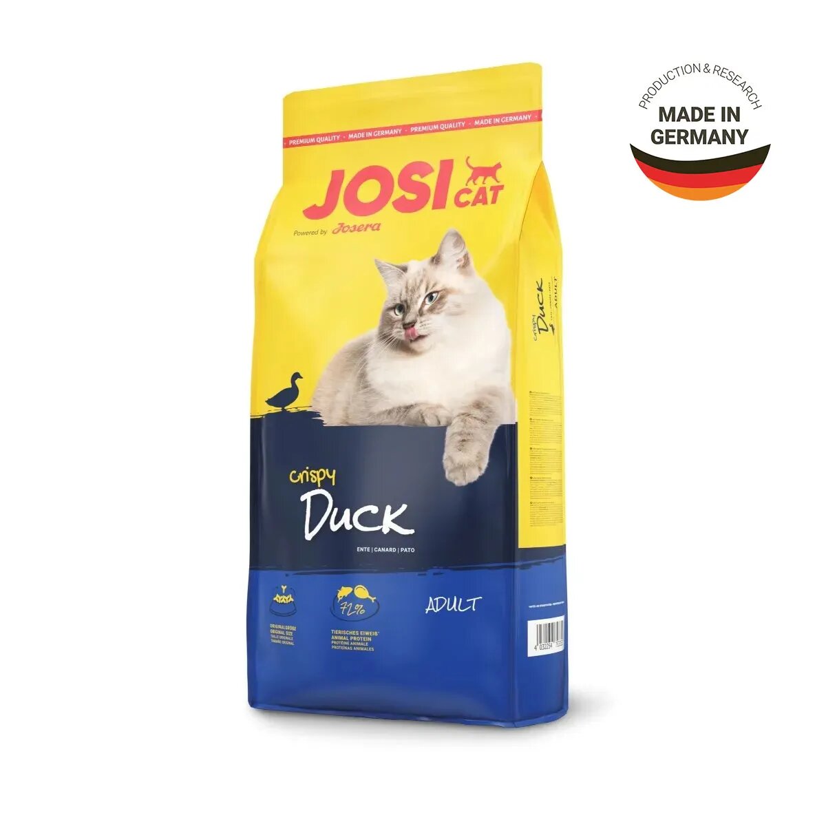 Josicat Crispy Rață hrană uscată pisici 18kg