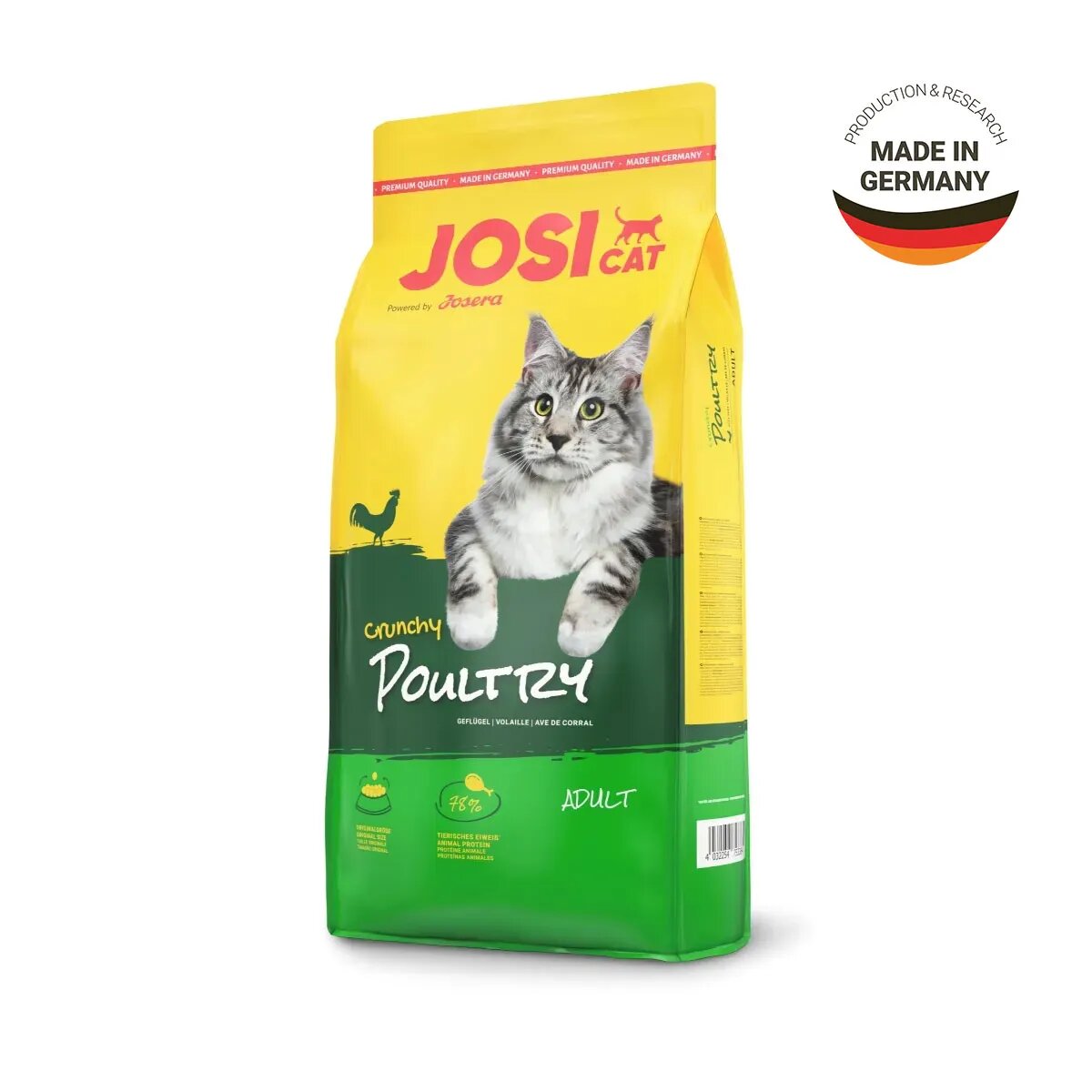 Josicat Crunchy Pui hrană uscată pisici 18kg