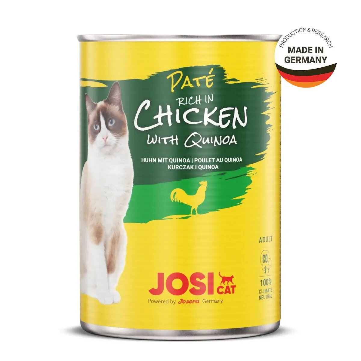 Josicat Pate Pui cu Quinoa bax conservă hrană umedă pisici (pate) 400g x 12