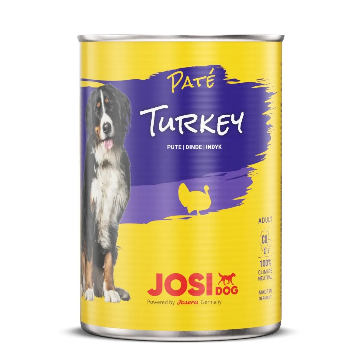 JOSIDOG Curcan conservă hrană umedă câini (pate) 400g x 12