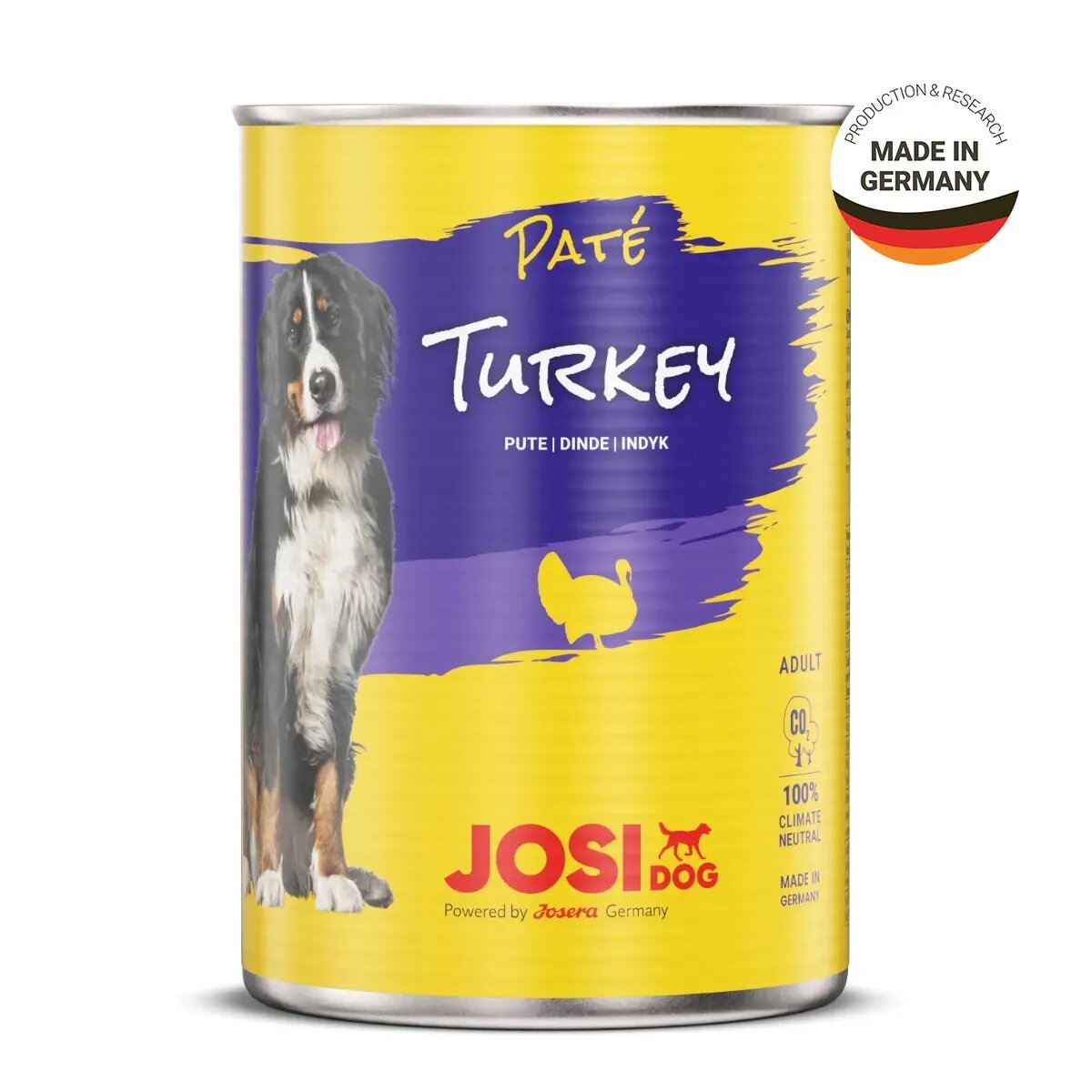 JOSIDOG Curcan conservă hrană umedă câini (pate) 400g x 12