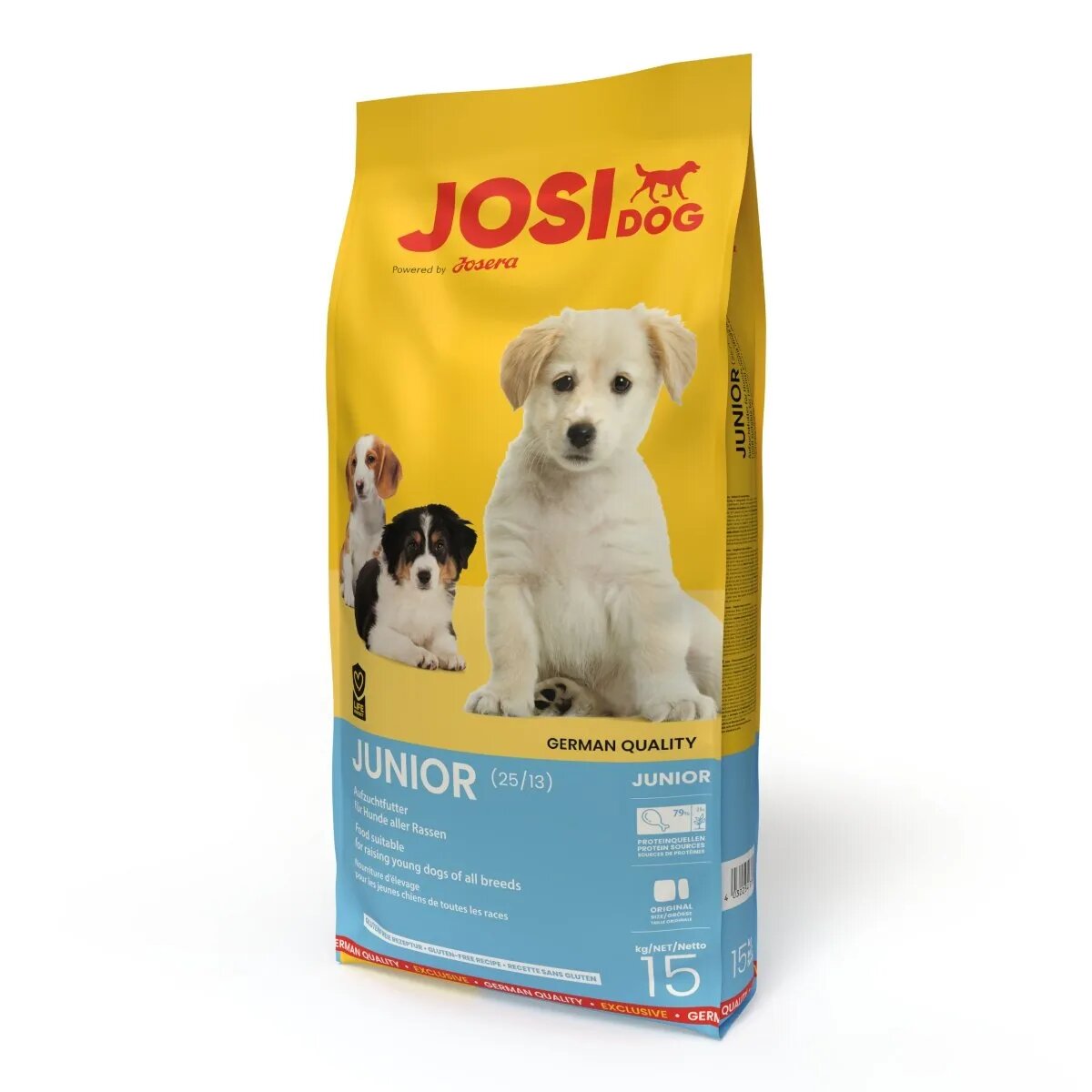 JOSIDOG Junior XS-XL Pasăre hrană uscată câini junior 15kg