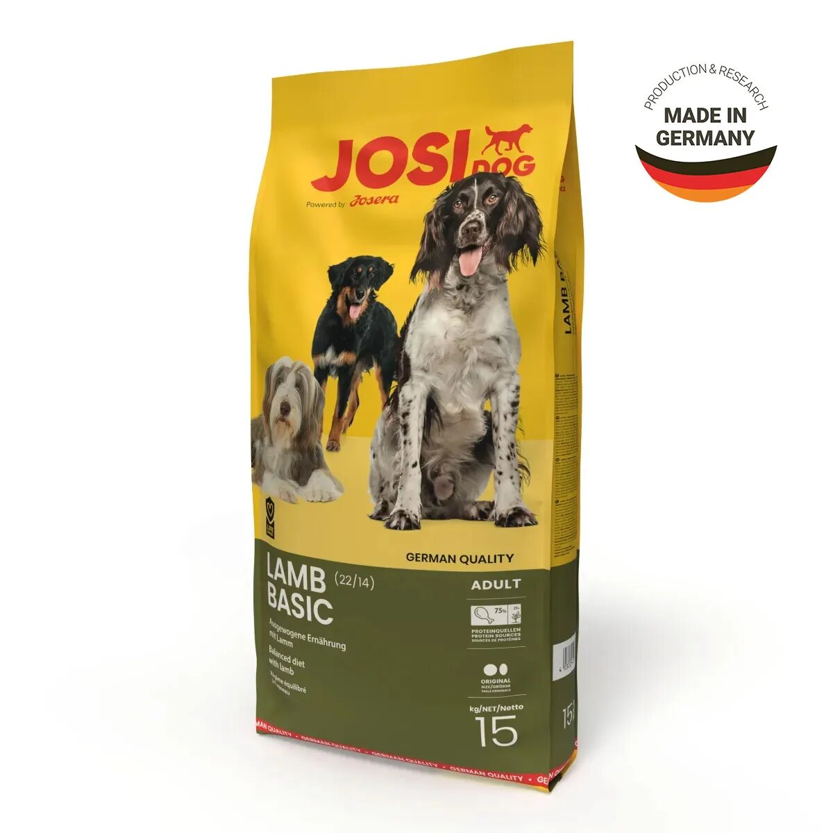 JOSIDOG Lamb Basic XS-XL Miel hrană uscată câini 15kg