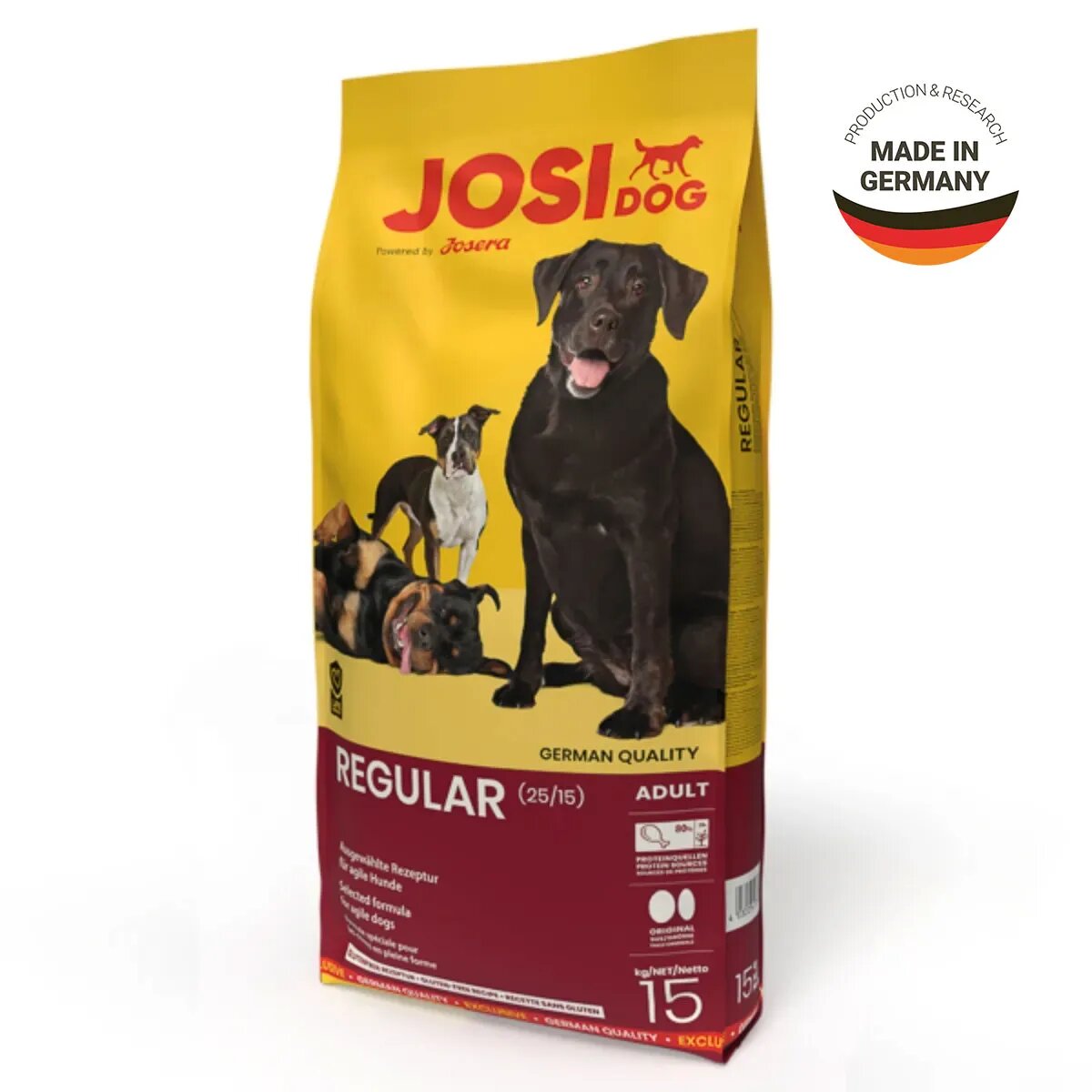 JOSIDOG Regular XS-XL Pasăre hrană uscată câini 15kg