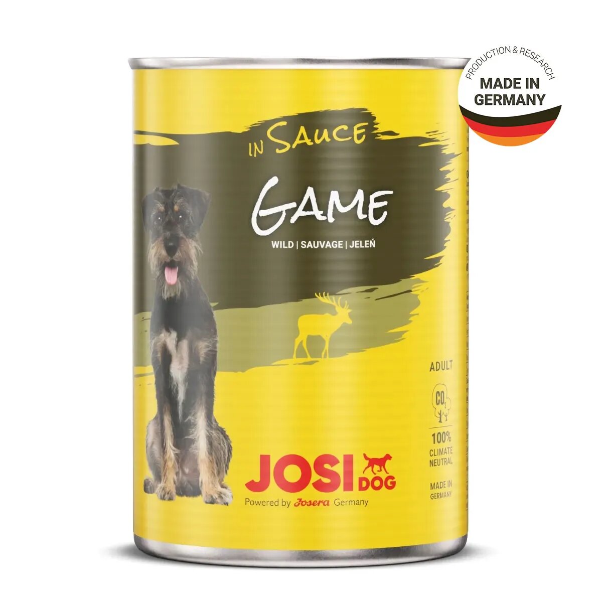 JOSIDOG Vânat conservă hrană umedă câini (în sos) 415g x 12