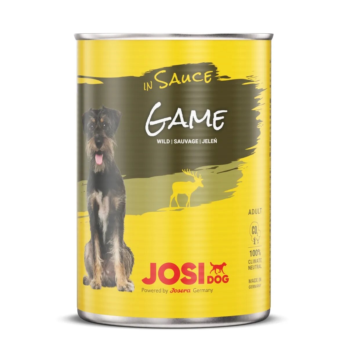 JOSIDOG Vânat conservă hrană umedă câini (în sos) 415g x 12