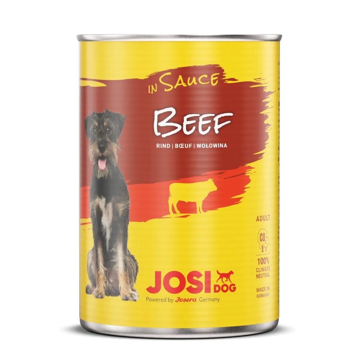 JOSIDOG Vită conservă hrană umedă câini (în sos) 415g x 12