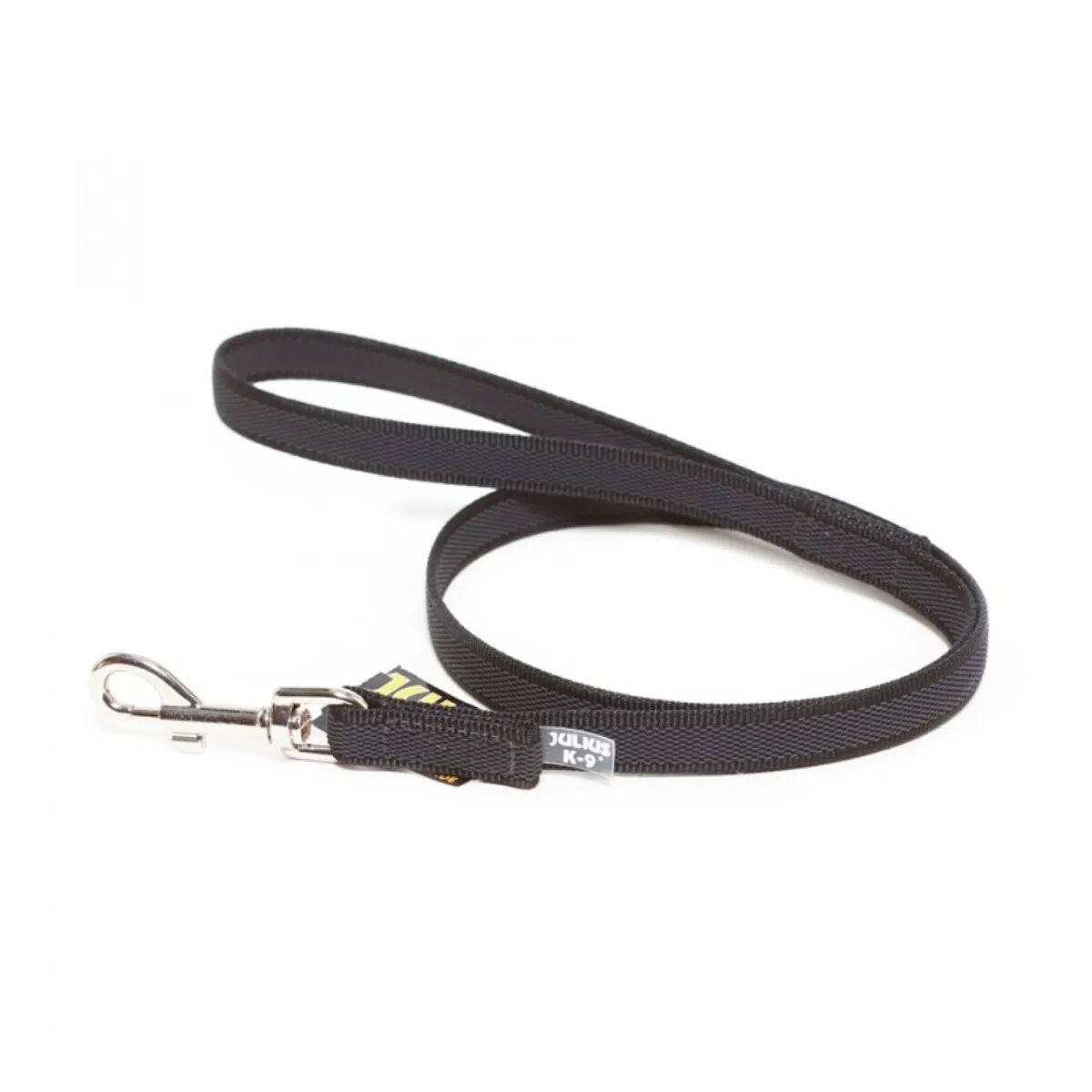 Julius-K9 Color & Gray lesă antiderapantă cu mâner câini textil bandă Color & Gray lesă antiderapantă cu mâner câini 50kg textil bandă 20mm x 1m negru