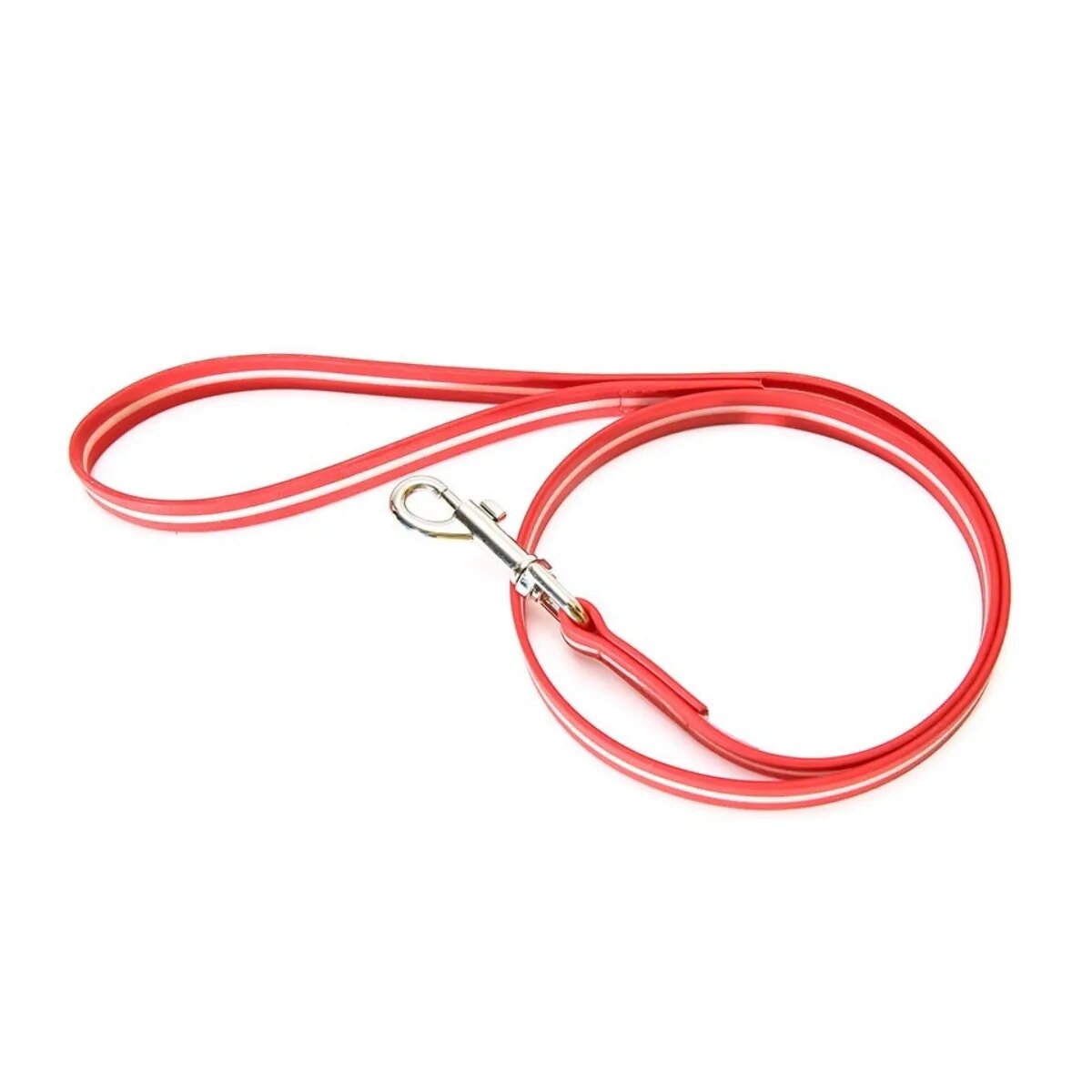 Julius-K9 IDC Rope lesă fosforescentă cu mâner câini cauciuc 19mm x 1.2m IDC Rope lesă fosforescentă cu mâner câini cauciuc 19mm x 1.2m roșie