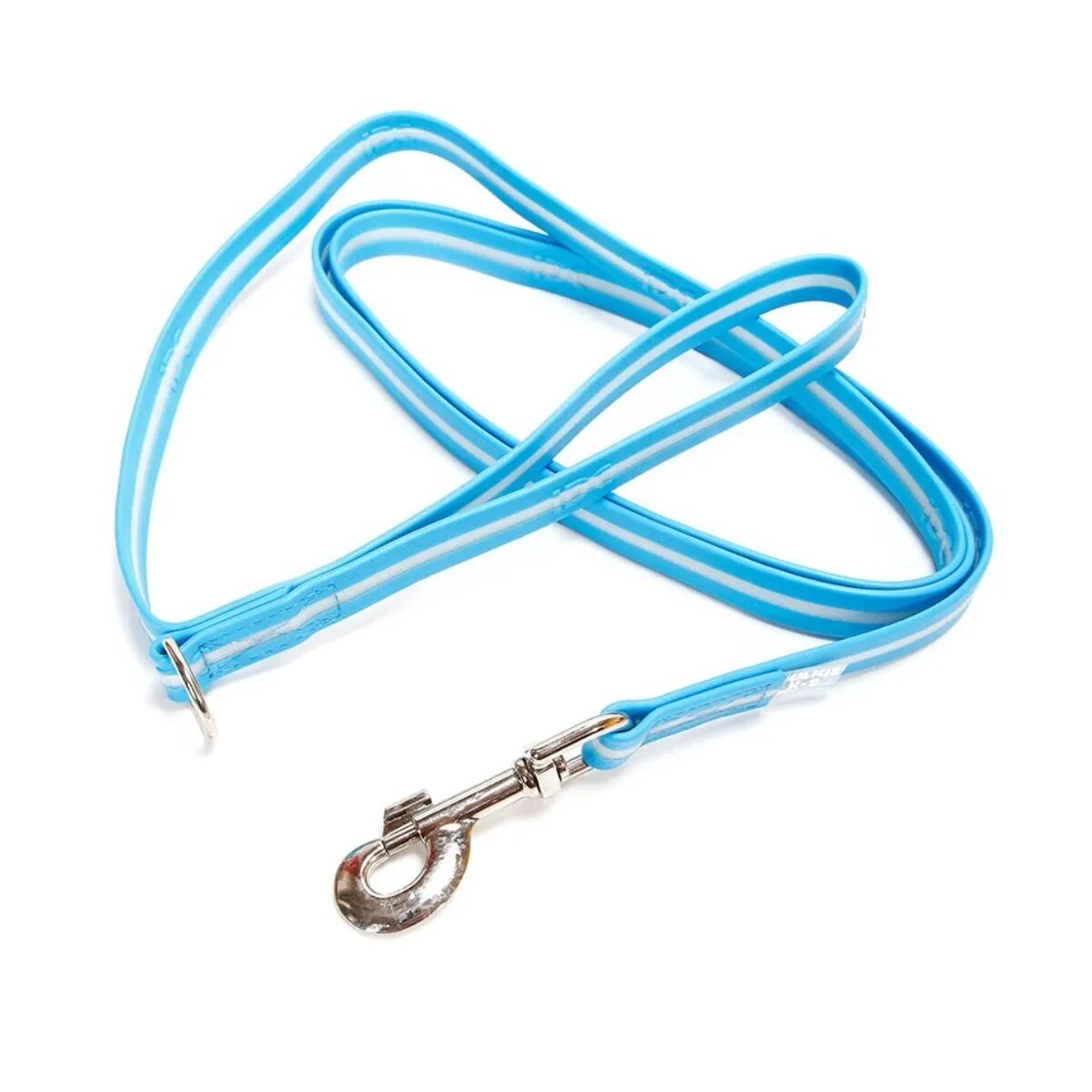 Julius-K9 IDC Rope lesă fosforescentă cu mâner și inel câini cauciuc 19mm x 2m albastru marin