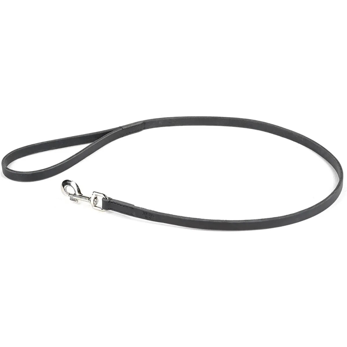 Julius-K9 lesă din piele de bivol fără mâner câini piele bandă negru lesă din piele de bivol fără mâner câini piele bandă 10mm x1m negru