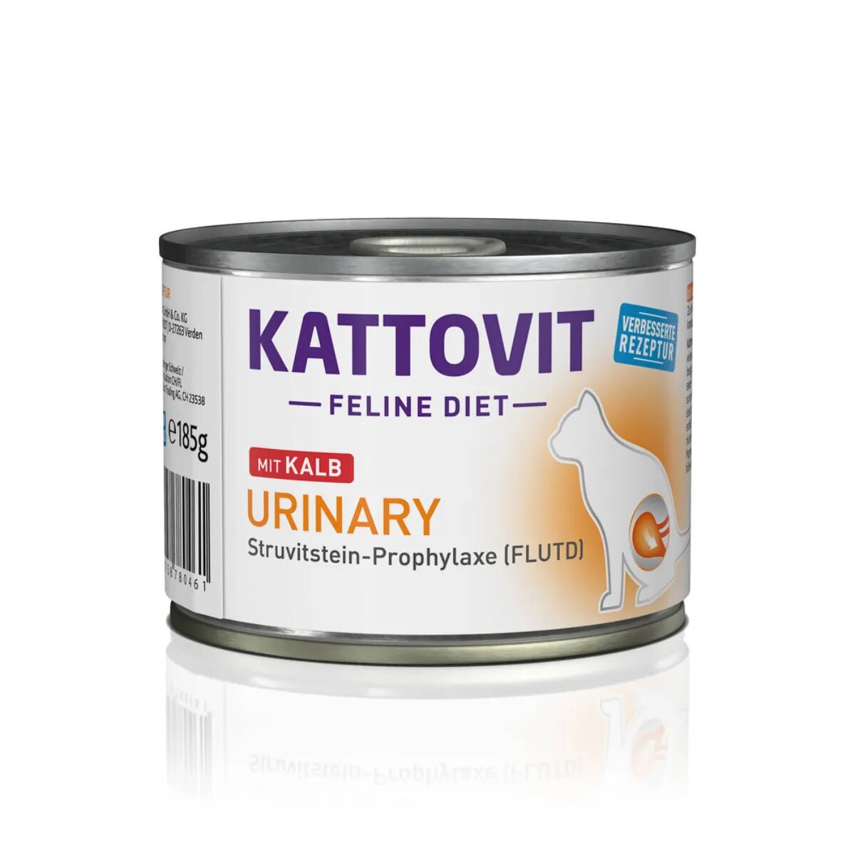 Kattovit Urinary Vițel dietă veterinară conservă hrană umedă pisici sistem urinar (în aspic) 185g