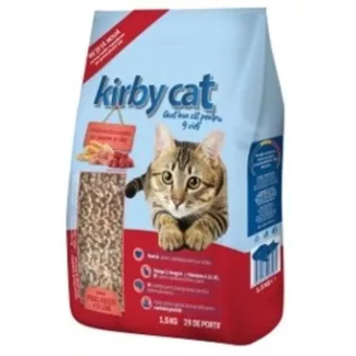 Kirby Cat Pasăre și Vită hrană uscată pisici 1.5kg