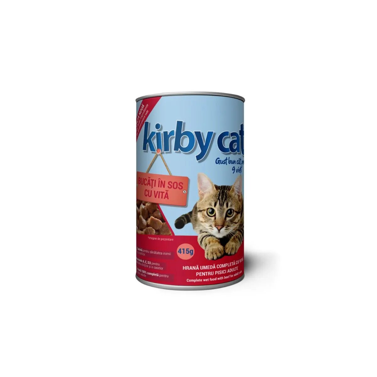 Kirby Cat Vită conservă hrană umedă pisici (în sos) 415g