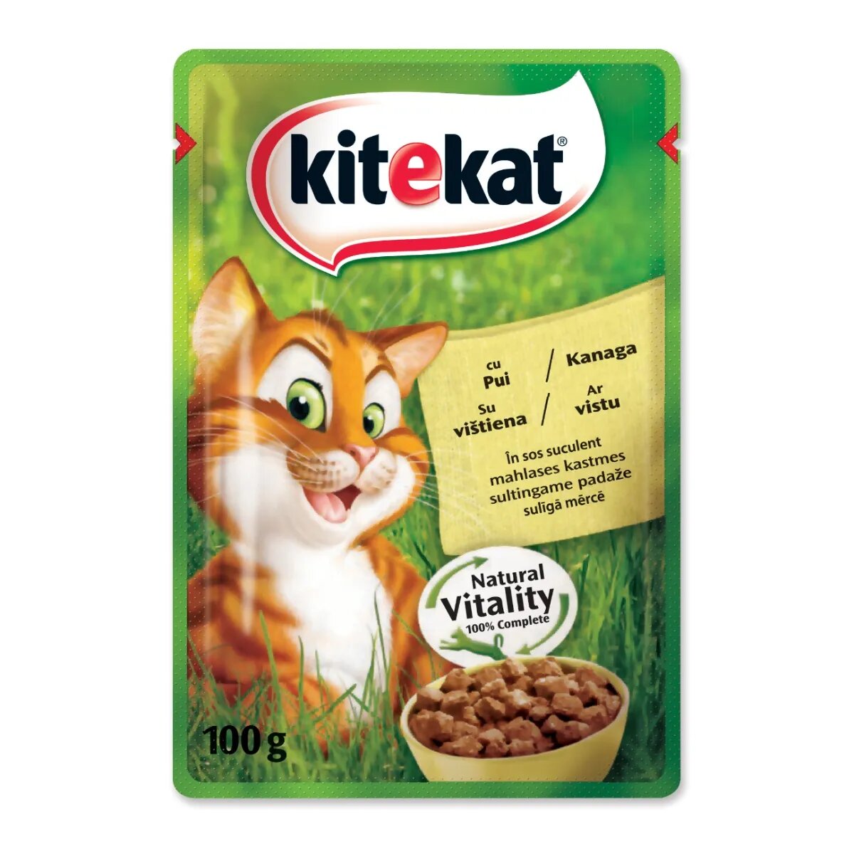 Kitekat Natural Vitality Pui plic hrană umedă pisici (în sos) 85 g