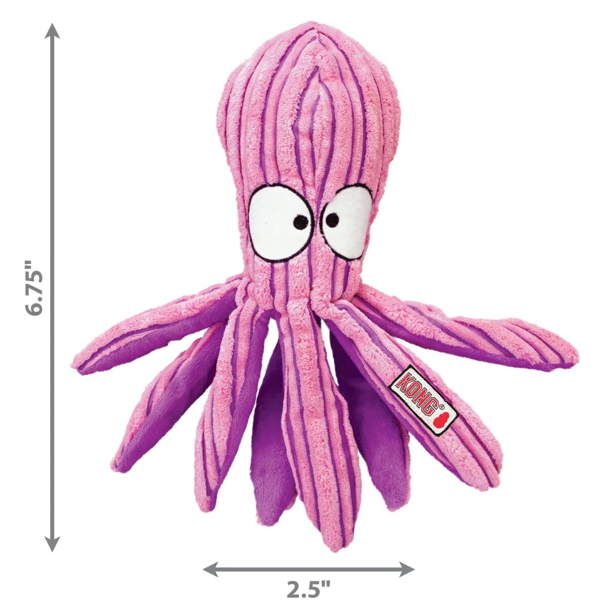 Kong CuteSeas Octopus jucărie de pluș câini cu sunet pluș CuteSeas Octopus jucărie de pluș câini S cu sunet pluș roz 1buc