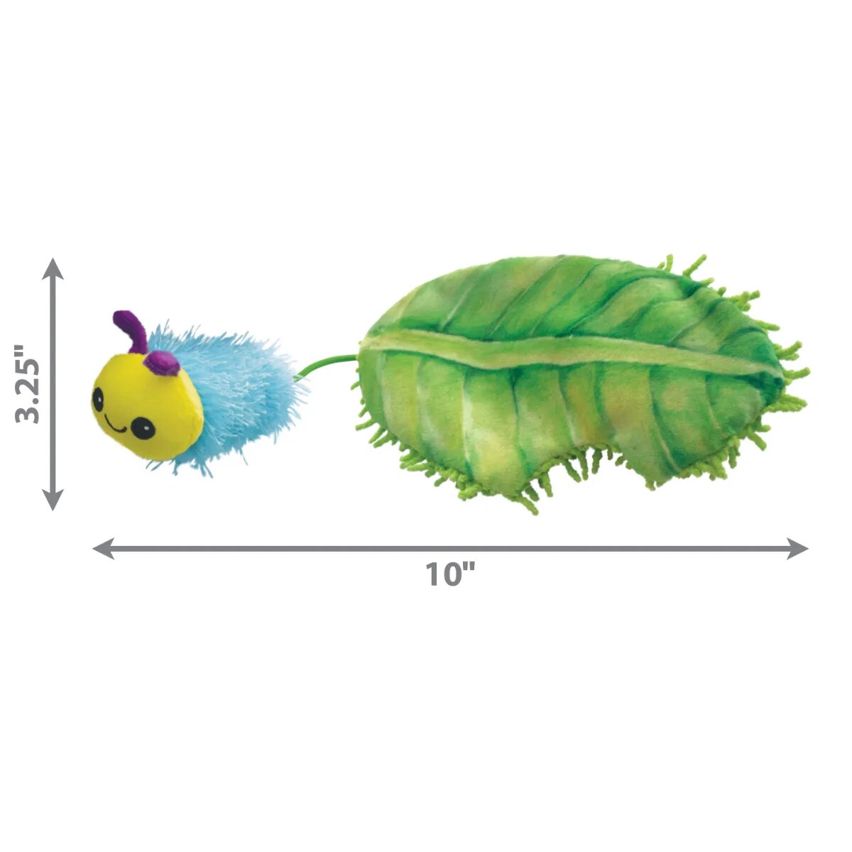 Kong Flingaroo Caterpillar jucărie stimulare pândă pisici catnip textil multicolor 1buc