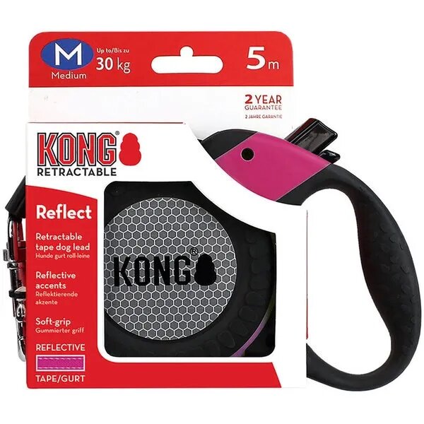 Kong Lesa Retractabila Reflect M 5m-30 Kg Fucsia