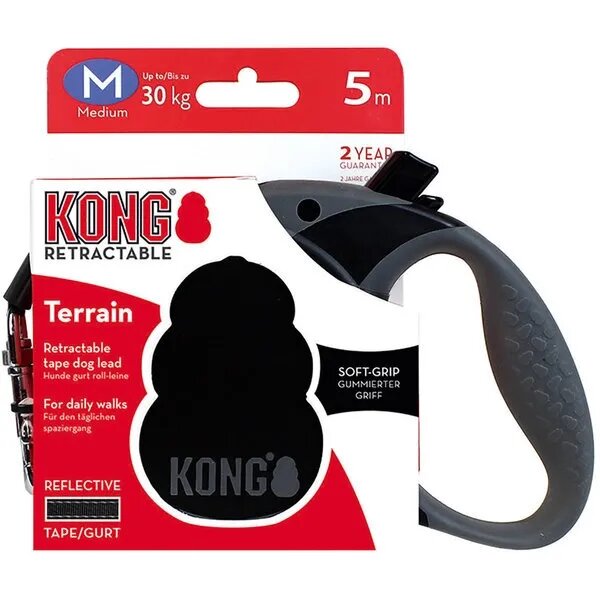 Kong Lesa Retractabila Terrain M 5m-30 Kg Negru