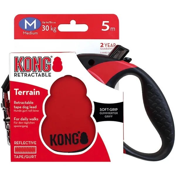Kong Lesa Retractabila Terrain M 5m-30 Kg Rosu