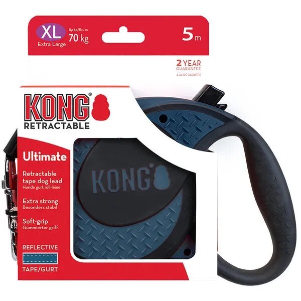 Kong Lesa Retractabila Ultimate 5m-70 Kg Albastru