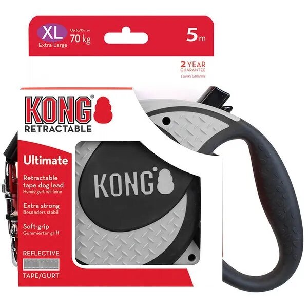 Kong Lesa Retractabila Ultimate 5m-70 Kg Gri