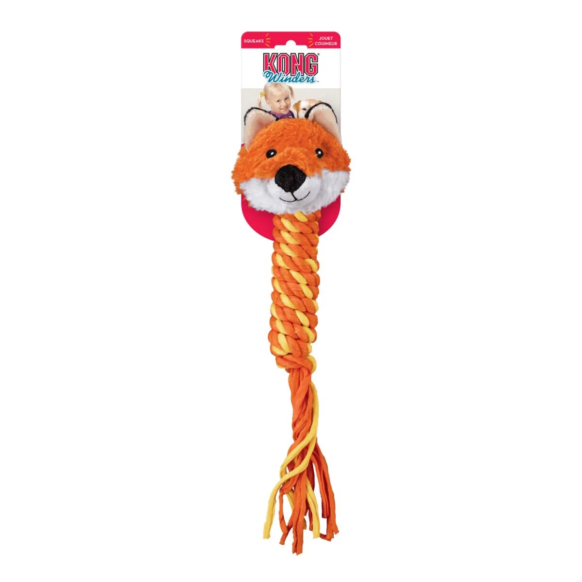 Kong Winders Fox jucărie sfoară câini activități fizice textil Winders Fox jucărie sfoară câini M activități fizice textil portocaliu 1buc