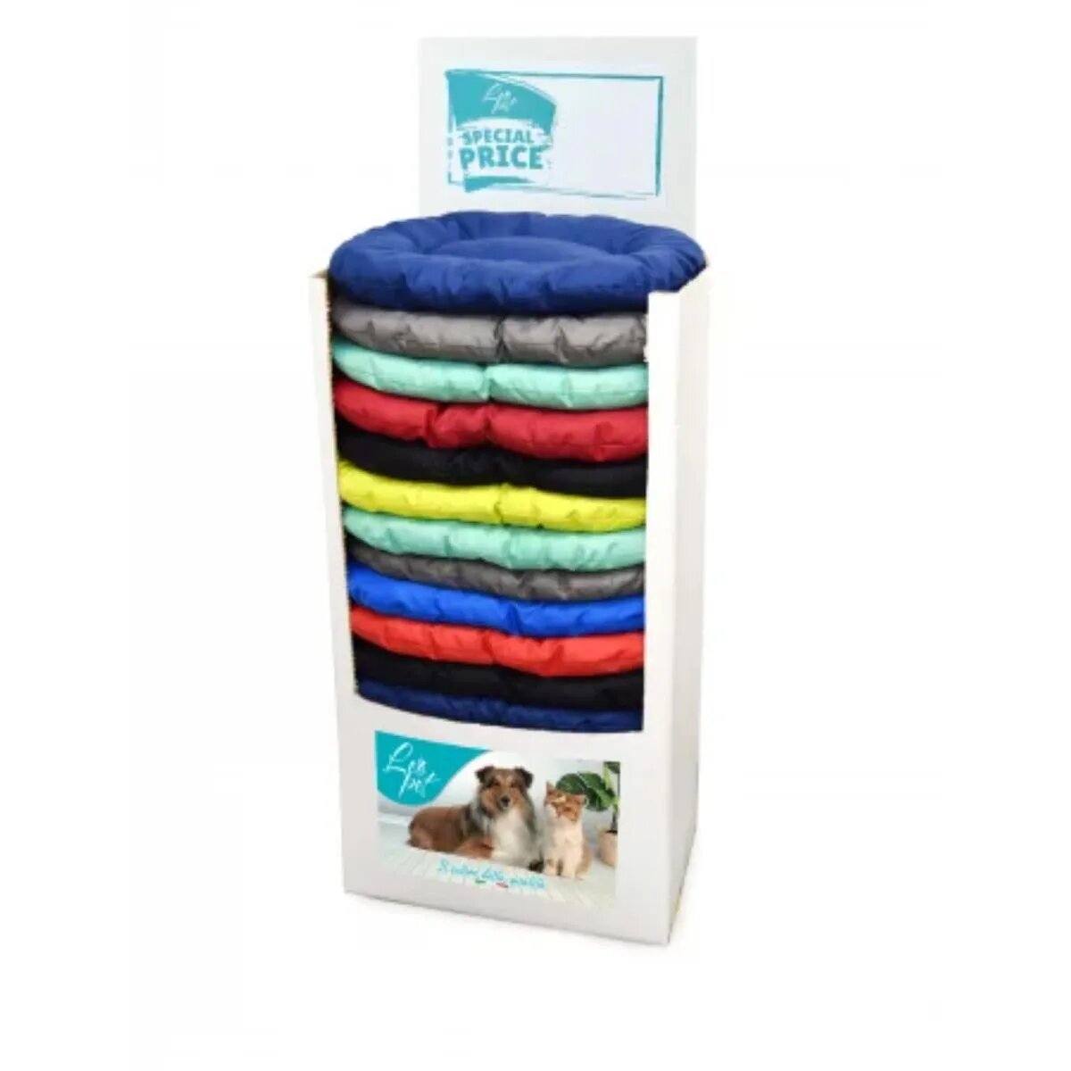 Leopet Flakes saltea ovală câini și pisici poliester diverse culori 60x45cm