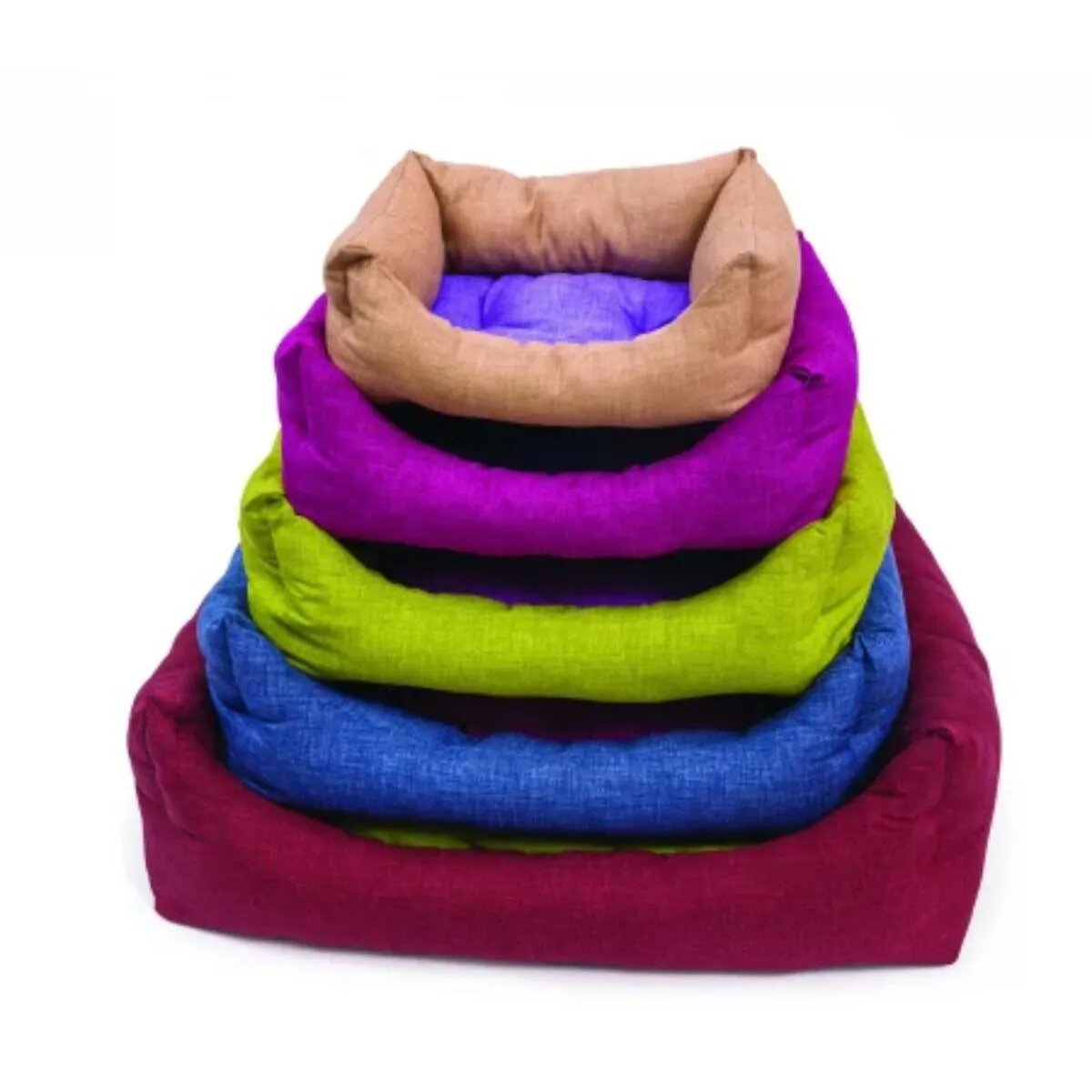 Leopet Rodi Mix Colours pat dreptunghiular câini poliester pernă reversibilă diverse culori 60x70cm